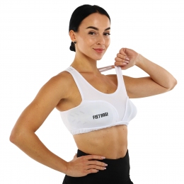 Захист грудей жіночий  топ білий VELO, Fistrage  