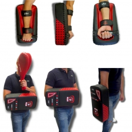 Лапа (пади) FGT Advance Tech, мікрофібра PVC, чорний/червоний (1шт)