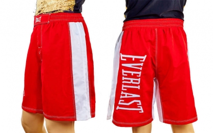 Шорты для смешанных единоборств ММА EVERLAST (реплика) CO-3647-R (PL, р-р L-XL (RUS-48-52), красный)