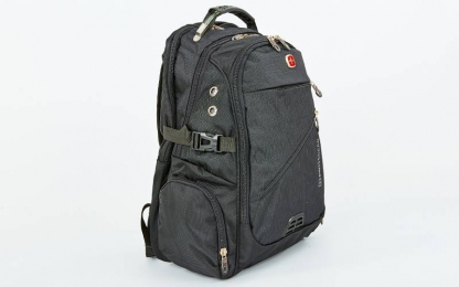 Рюкзак городской VICTOR 7601 (PL, р-р 48x20x30см, черный)