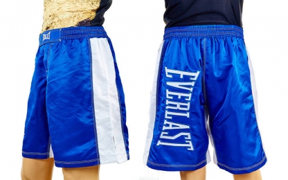 Шорты для смешанных единоборств ММА EVERLAST(реплика) CO-3647-BL (PL, р-р M-XL (RUS-46-52), синий)
